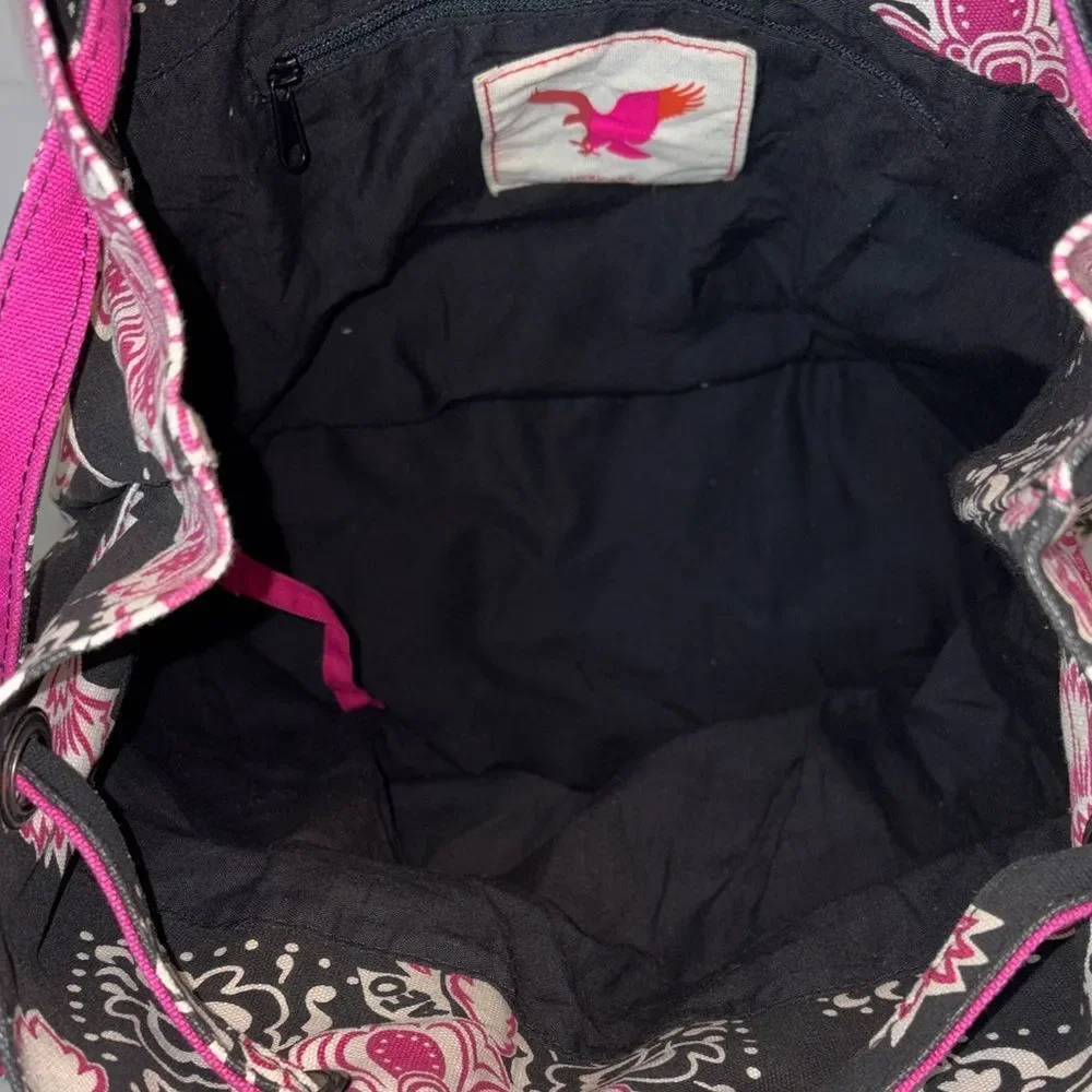 American Eagle Backpack Floral Drawstring Pouch Tote Bag NWT Bag #1